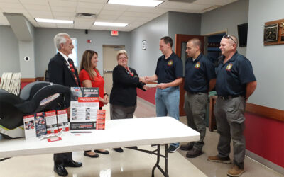 Lima Elks Lodge #54 Supports Ottawa Volunteer Fire Department with ROTH ID TAG Funding